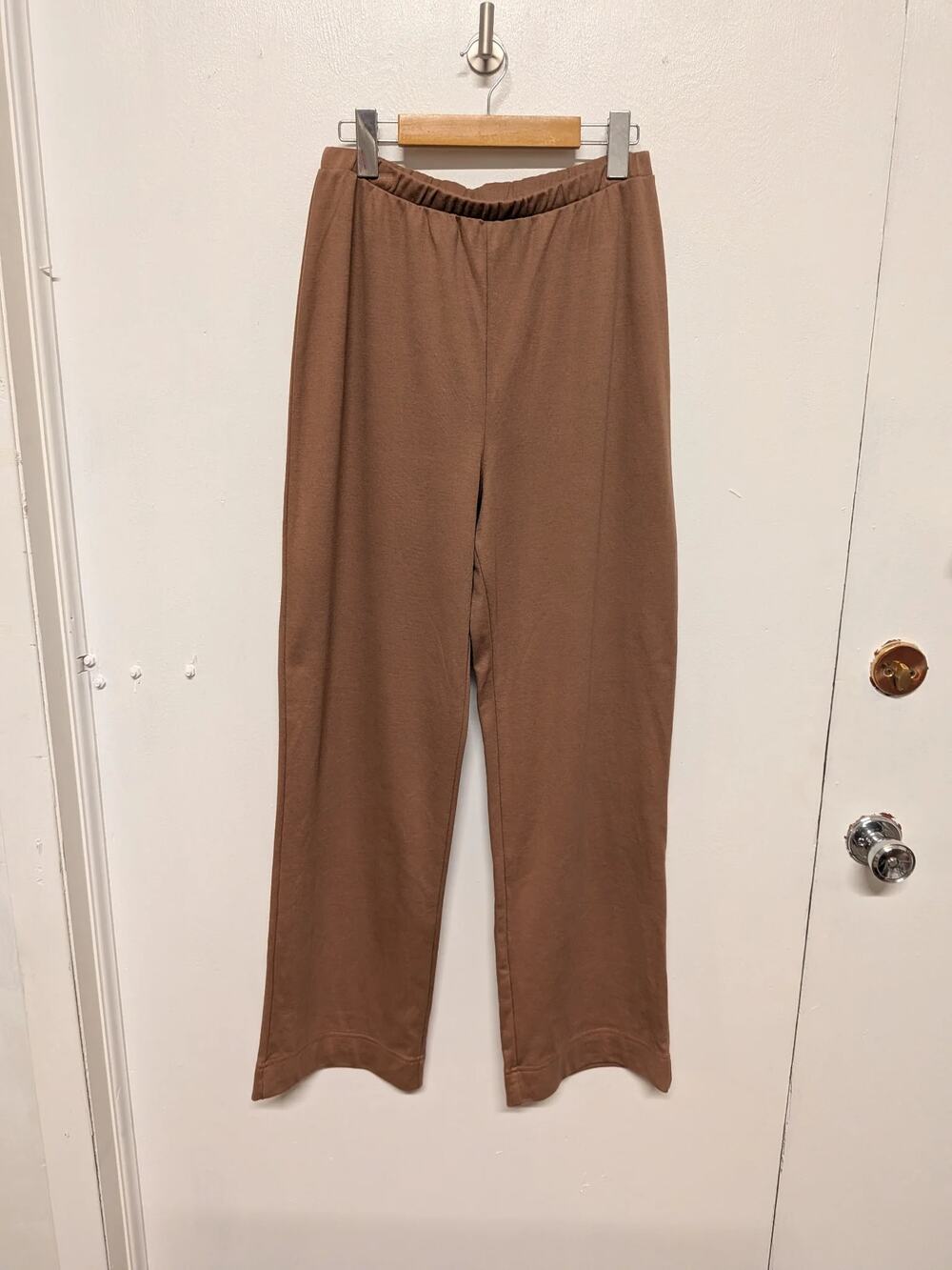 Weekenders Knit Pull-On Pants In Brown, Size M